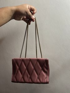 Pink Quilted Chain Bag