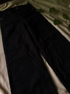 H&amp;M wide low waist jeans