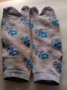 Floral Print Toe Socks
