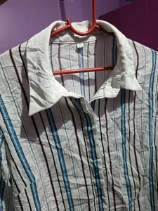 Striped Button-Down Shirt