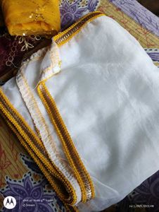 White Dupatta