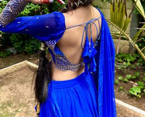 Elegant Blue Lehenga Choli ( Price 4500)
