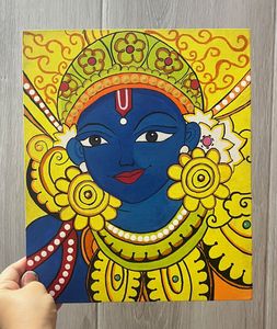 Krishna Kerala Mural Painting