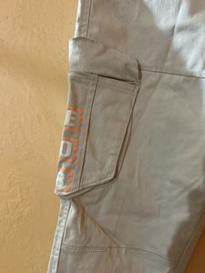 Boys Beige Cargo Pants