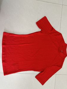 Red Party Wear H&M Top