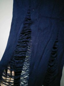 Ribbed Pencil Skirt