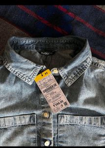 Denim Crop Shirt