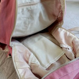 Pink Canvas Backpack