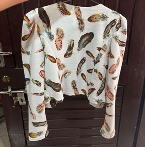 Feather Print Jacket