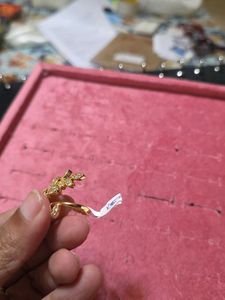 Petals Gold Adjustable Ring