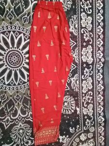 Red Colour Palazzo