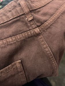 Brown Wide Leg Denim