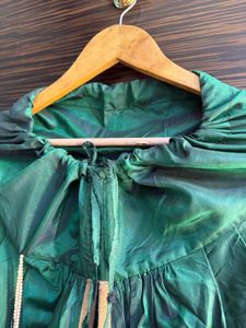 Padded Gujrati Style Peplum Top With Dhoti Pants