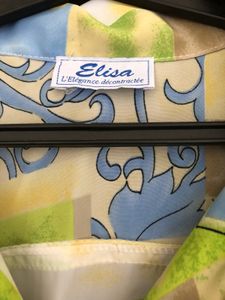 Vintage &#39;Elisa&#39; Patterned Blouse