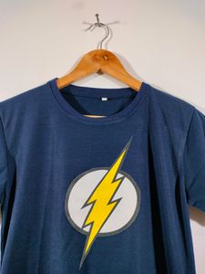 Navy Blue Printed Casual T Shirt (Men&#39;s)