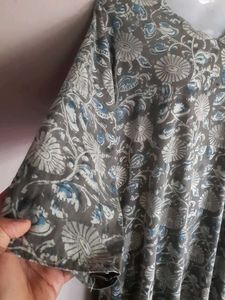 Kalamkari Print Kurta With Duppatta