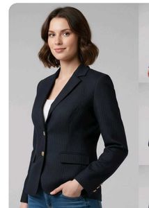 Striped Business Blazer