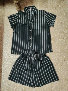 Cute Striped Night Suit