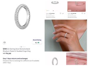 Giva 925 Silver Moments Band Ring