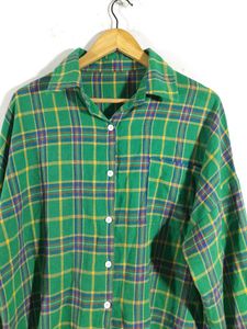Green Checks Casual Shirt (Women&#39;s)