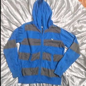Allen solly Striped Blue Hoodie