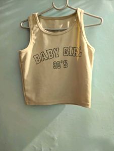 cuti cream colour tank top