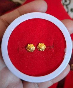 Stud Earrings Gold