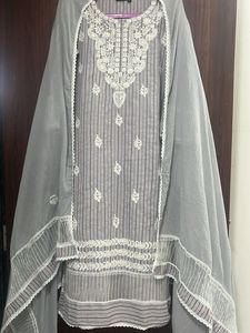 Classy Pure Cotton Grey Kurta Sets