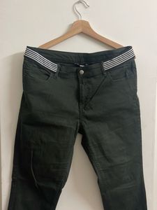Military Green Ankle Fit Jeans From Max In XL