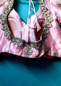 Embroidered Pink Lehenga For Women