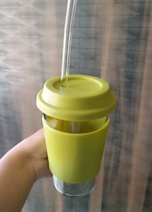 Stylish Reusable Glass Tumbler