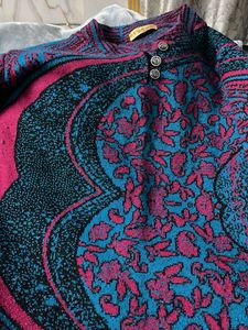 Patterned wollen suit for winter