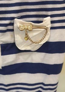 Cute White-Blue Tank Top