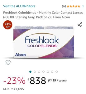Freshlook Colorblends- Monthly Color Contact Lens