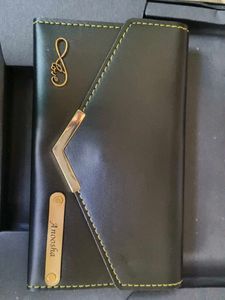 Personalized Black Leather Wallet