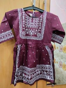 Cute Girls Ethnic Kurta Set (BN)