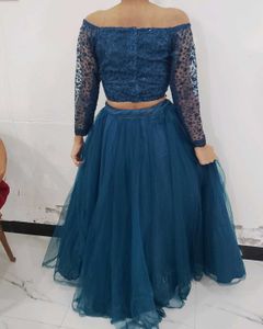 Elegant Teal Lehenga Choli Set