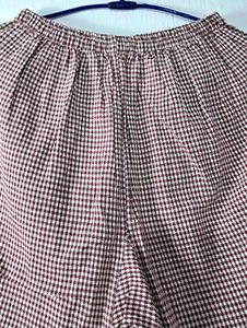 Checkered Wide Leg Lounge Pants