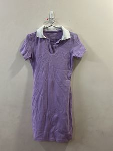 Purple Polo Mini Dress