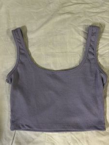 Lilac Ribbed Tank (S)