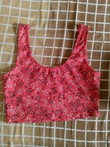 Forever 21 Paisley Crop Top