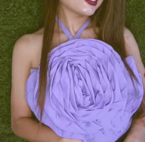 Lavender Rose Halter Top