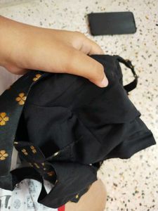 Black &amp; Gold Pattern Blouse