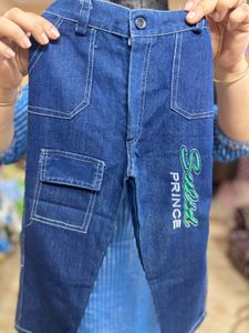 NEW Boys Soft Denim Embroidered Stylish Pant