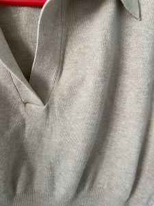 Cute Knit Polo Top