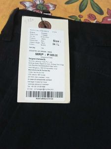 Roadster Black Chinos