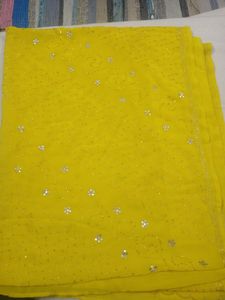 Yellow Party Wear Saree