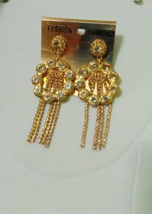 Combo Of Two Earrings Blue And Golden