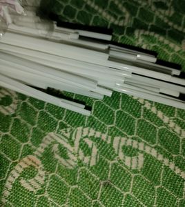 Plastic Straws White Color