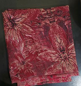 Floral Red Saree